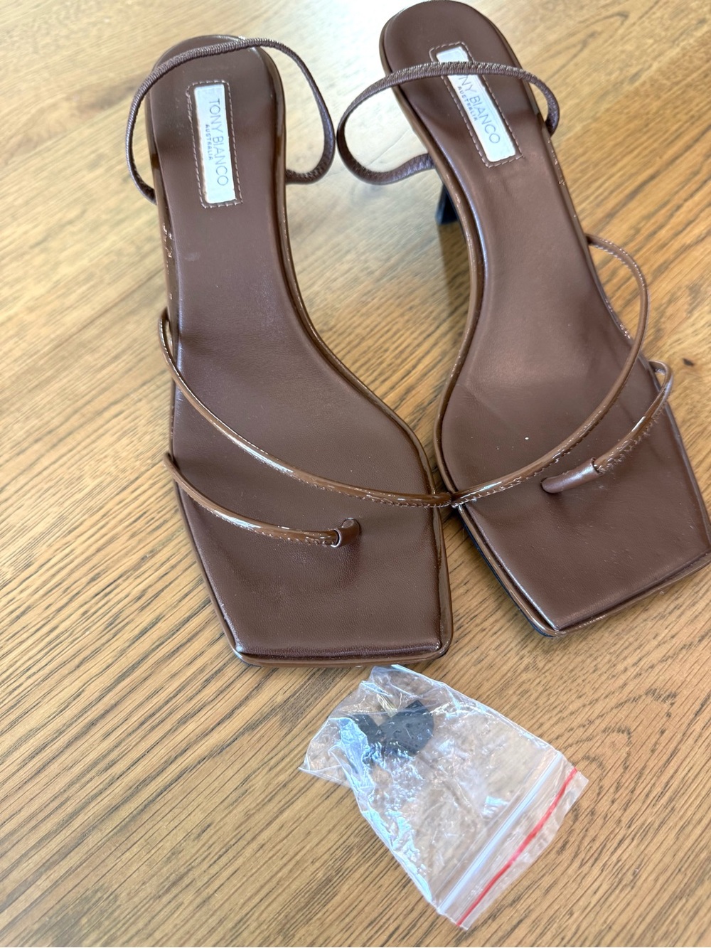 Tony Bianco Ruma Brown Kitten Heel Sandals NIB Sz 9 - Picture 13 of 16
